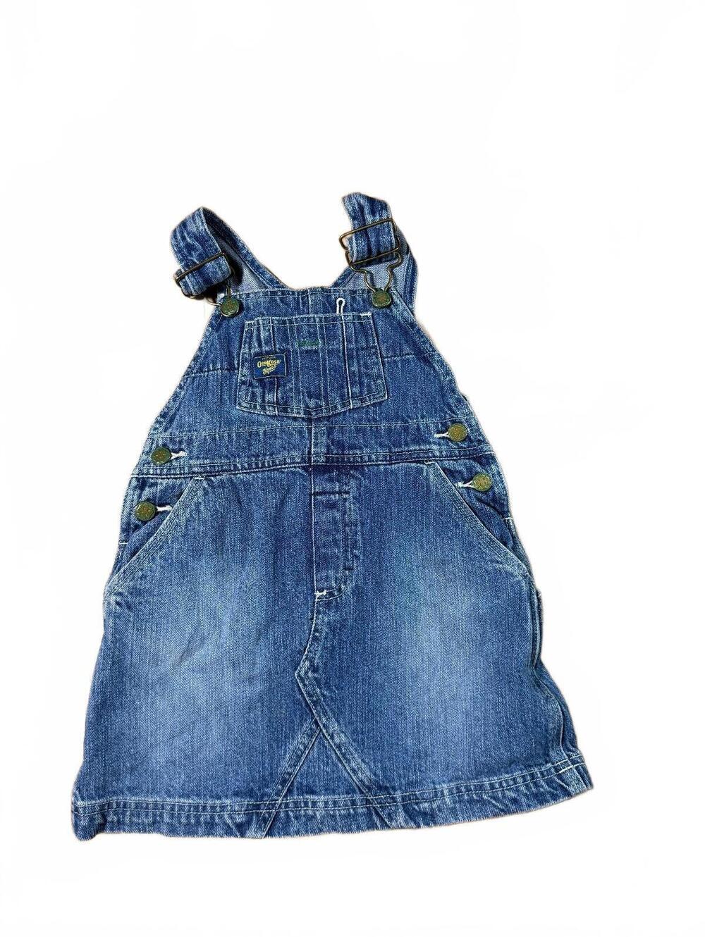 Osh Kosh B'Josh Girls' Denim Overall Dress SIze 3